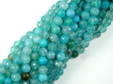 Light Blue Agate Beads, 6mm Faceted Round Beads-BeadBasic