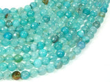 Light Blue Agate Beads, 6mm Faceted Round Beads-BeadBasic