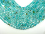 Light Blue Agate Beads, 6mm Faceted Round Beads-BeadBasic