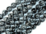 Snowflake Obsidian Beads, 12mm Round Beads-BeadBasic