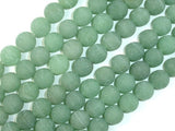 Matte Green Aventurine Beads, 10mm Round Beads-BeadBasic