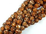 Tibetan Dzi Agate Beads, 10mm Round Beads-BeadBasic