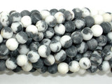 Matte Zebra Jasper Beads, 6mm Round Beads-BeadBasic