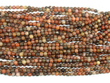 Orange River Jasper, 4mm Round Beads-BeadBasic