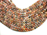 Orange River Jasper, 8mm Round Beads-BeadBasic