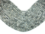 Gray Picture Jasper Beads, 6mm Faceted Round Beads-BeadBasic
