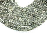 Gray Picture Jasper Beads, 10mm Faceted Round Beads-BeadBasic
