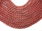 Matte Carnelian Beads, 8mm Round Beads-BeadBasic