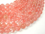 Cherry Quartz Beads, 12mm Round Beads-BeadBasic