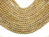 Druzy Agate Beads, Gold Geode Beads, 6mm, Round beads-BeadBasic