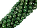 Green Chalcopyrite, 10mm Round Beads-BeadBasic
