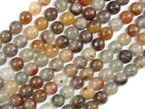 Lodolite Quartz, 8mm Round Beads-BeadBasic