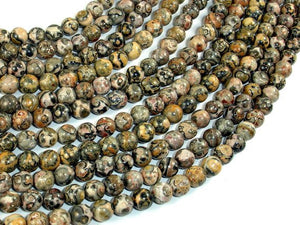 Leopard Skin Jasper Beads, 6mm Round Beads-BeadBasic