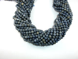 Blue Sponge Coral Beads, 6mm Round Beads-BeadBasic