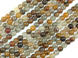 Lodolite Quartz, 6mm Round Beads-BeadBasic