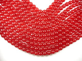 Red Jade Beads, 10mm Round Beads-BeadBasic
