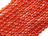 Carnelian Beads, 6mm Faceted Round Beads-BeadBasic