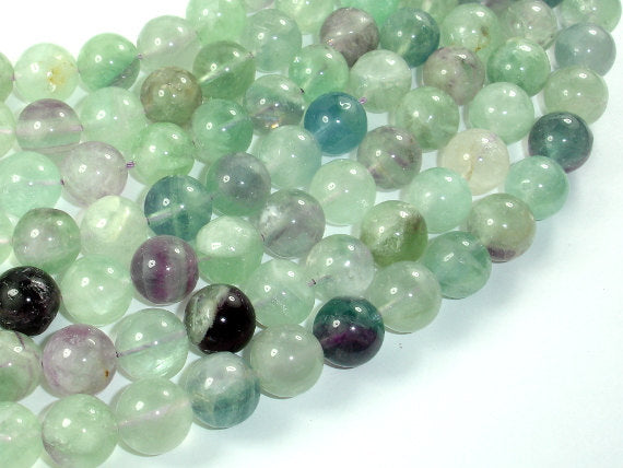 Fluorite Beads, 12mm Round Beads-BeadBasic