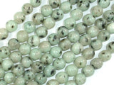 Sesame Jasper Beads, Kiwi Jasper, 8mm Round Beads-BeadBasic