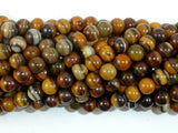 Iron Zebra Jasper Beads, 6mm Round Beads-BeadBasic