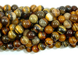 Iron Zebra Jasper Beads, 8mm Round Beads-BeadBasic
