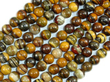 Iron Zebra Jasper Beads, 8mm Round Beads-BeadBasic