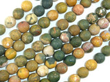 Matte Ocean Jasper, 8mm Round beads-BeadBasic