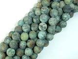 Matte African Turquoise, 8mm Round Beads-BeadBasic
