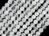 Crackle Clear Quartz Beads, 6mm Round Beads-BeadBasic