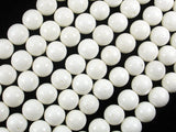 White Sponge Coral Beads, 9mm (9.3mm)-BeadBasic