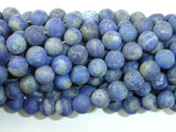 Matte Natural Lapis Lazuli Beads, 8mm Round Beads-BeadBasic