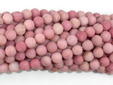 Matte Rhodonite Beads, Round, 6mm-BeadBasic
