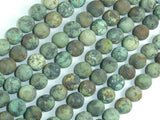 Matte African Turquoise, 8mm Round Beads-BeadBasic