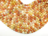Old Yellow Jade Beads, 10mm-BeadBasic