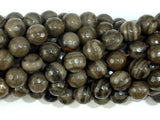 Coffee Jasper, 8mm Faceted Round Beads-BeadBasic