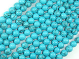 Howlite Turquoise Beads, 6mm Round Beads-BeadBasic
