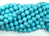 Howlite Turquoise Beads, 8mm Round Beads-BeadBasic