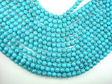 Howlite Turquoise Beads, 8mm Round Beads-BeadBasic