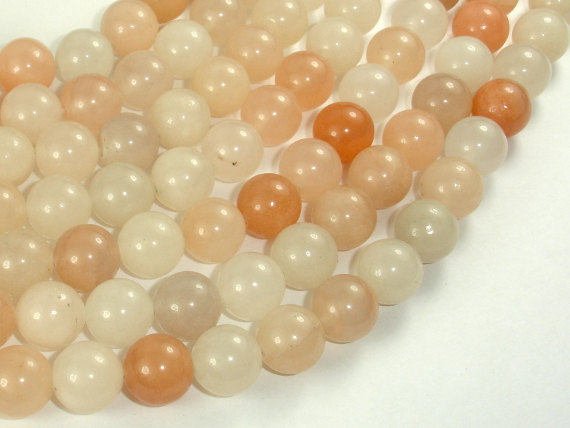 Pink Aventurine Beads, 10mm Round Beads-BeadBasic