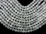 Crackle Clear Quartz Beads, 10mm Round Beads-BeadBasic
