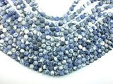 Matte Sodalite Beads, 8mm, Round Beads-BeadBasic