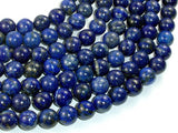 Natural Lapis Lazuli, Blue 10mm Round Beads-BeadBasic