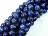Natural Lapis Lazuli, Blue 10mm Round Beads-BeadBasic