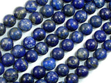 Natural Lapis Lazuli, Blue 10mm Round Beads-BeadBasic
