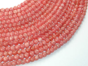 Rhodochrosite Beads, 5mm Round Beads-BeadBasic