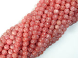 Rhodochrosite Beads, 5mm Round Beads-BeadBasic