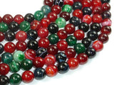 Banded Agate Beads, Multi Colored, 10mm-BeadBasic