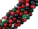 Banded Agate Beads, Multi Colored, 10mm-BeadBasic