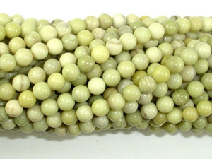Butter Jade Beads, 4mm Round Beads-BeadBasic