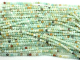 Matte Amazonite Beads, 4mm Round Beads,-BeadBasic